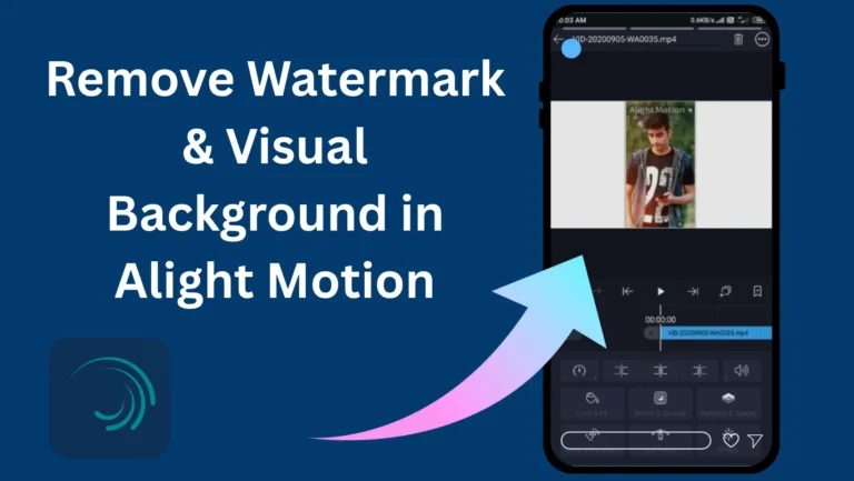 How to remove watermark & visual backgrounds in Alight Motion - post banner