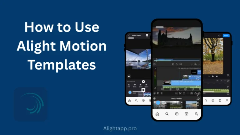 How to use alight motion templates - step-by-step guide (post banner)