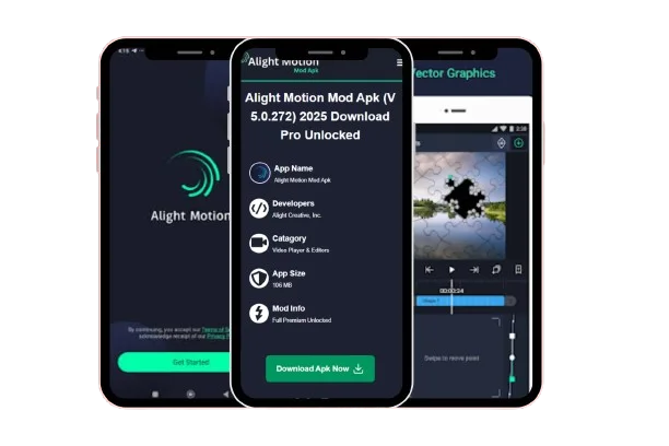 Alight Motion Mod Apk V5.0.272 - Download Without Watermark Alight Motion Mod Apk - Hero section media (homepage)